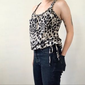 Leopard Print Braided Tank